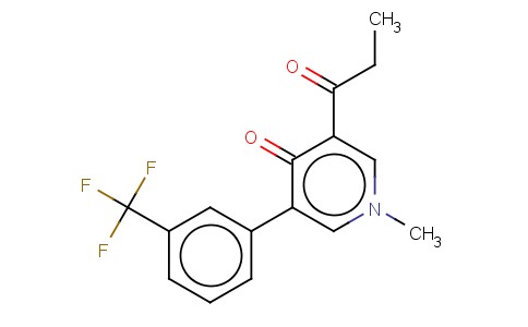 1-METHYL-3-(1-OXOPROPYL)-5-(3-(TRIFLUOROMETHYL)PHENYL)-4(1H)-PYRIDINON E